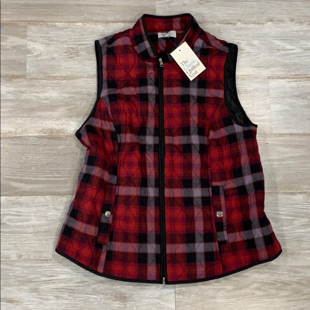 Plaid Vest